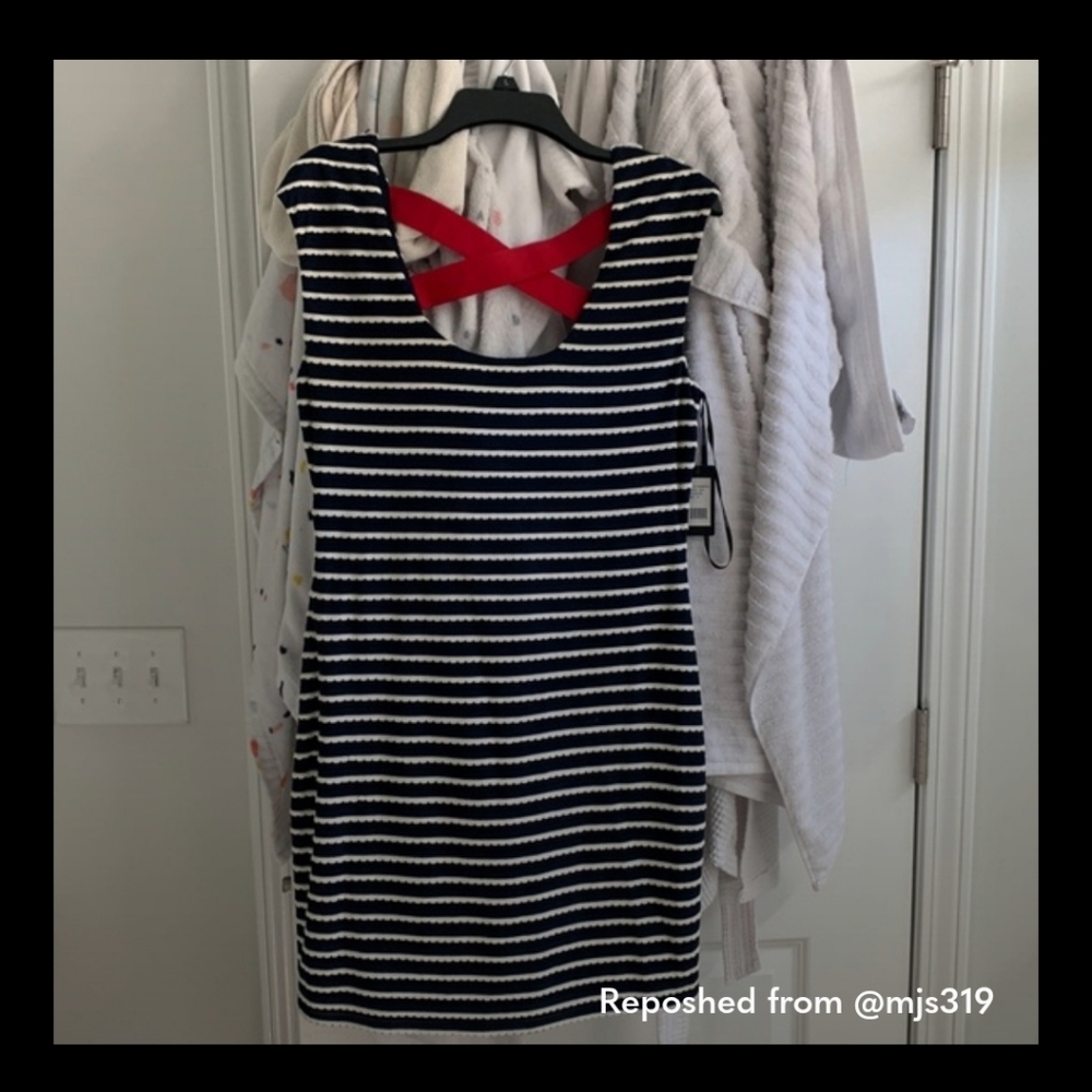 Guess Navy White and Red Dress - Picture 12 of 12